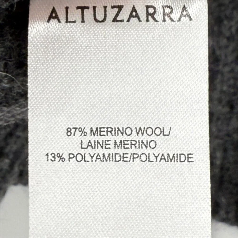 ALTUZARRA Cropped lace-up knitted cardigan knit sweater GRAY M - Picture 8 of 11